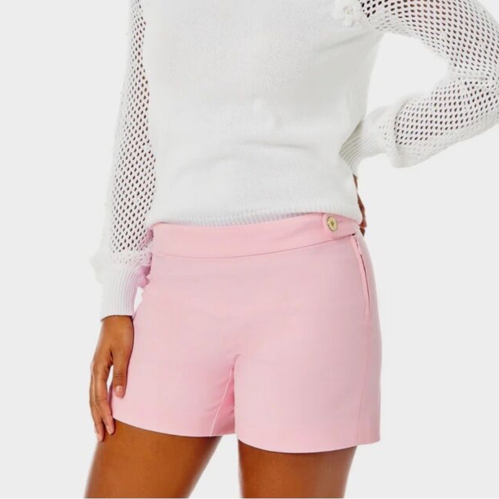 Lilly Pulitzer Soft Pink Alessi 5” Stretch Dress Shorts